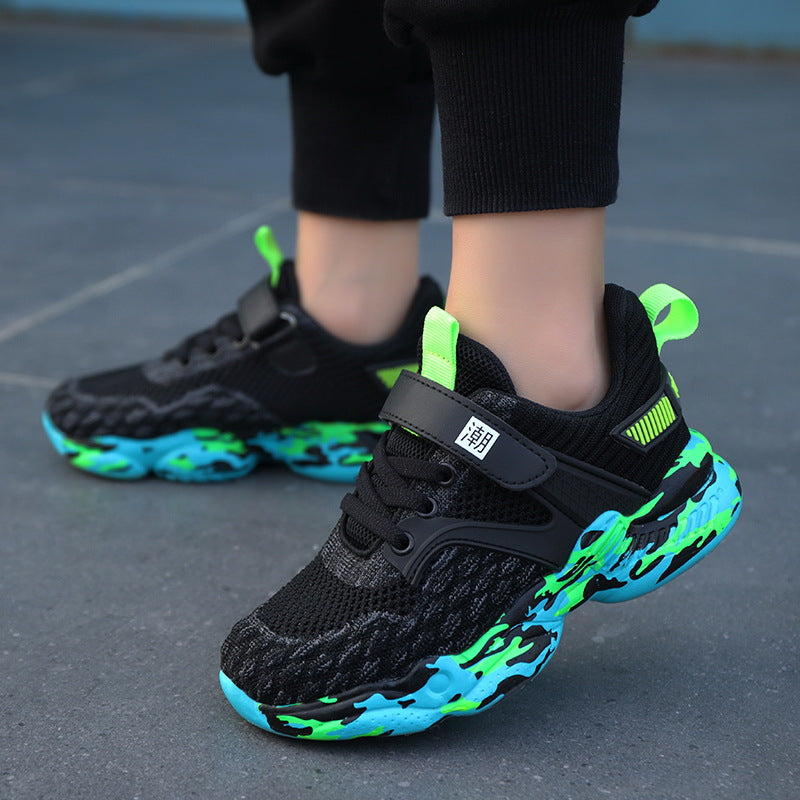 Spring And Summer Mesh Children's Sports Shoes Non-slip Boys Shoes.