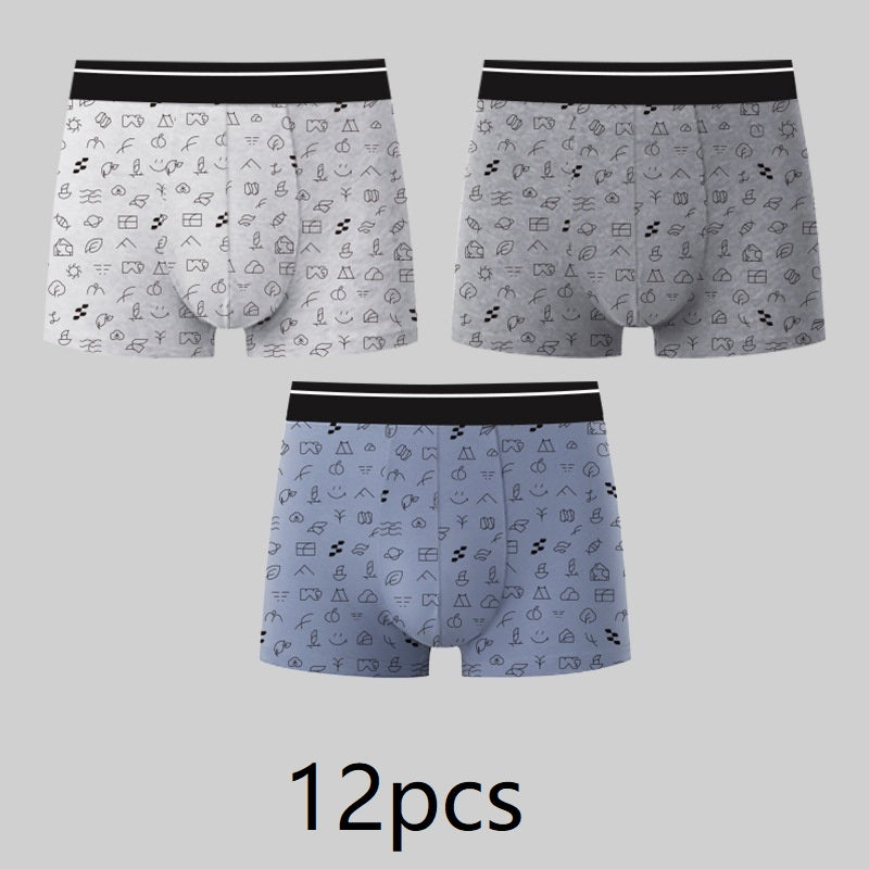 Men's Purified Cotton Underwear Square Meters Four Corners Sterile Disposable.
