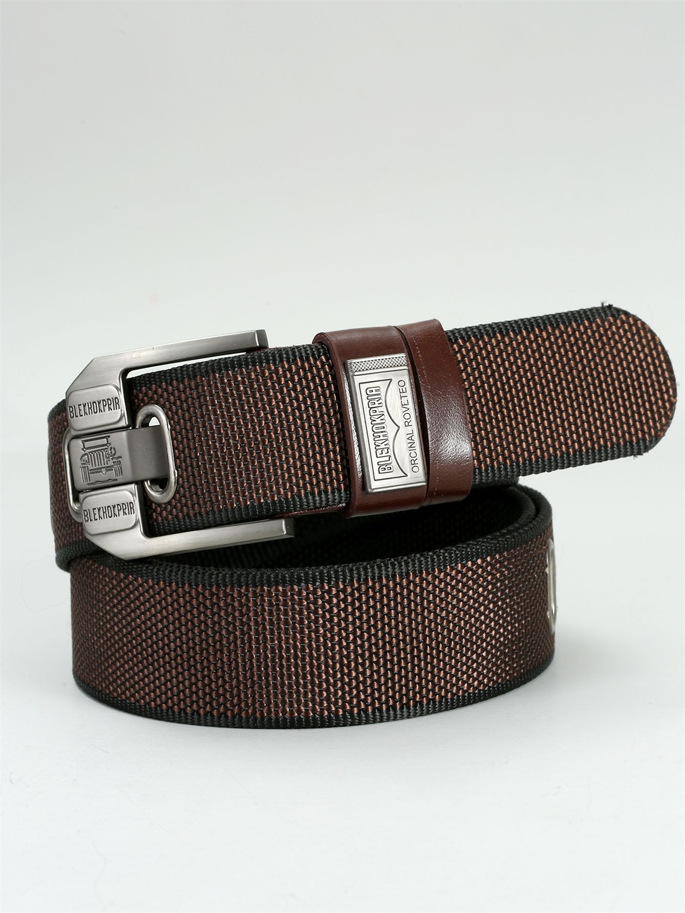 Pin Buckle Canvas Belt Cargo Pants Casual Retro Decorative Belt Fashion Men.