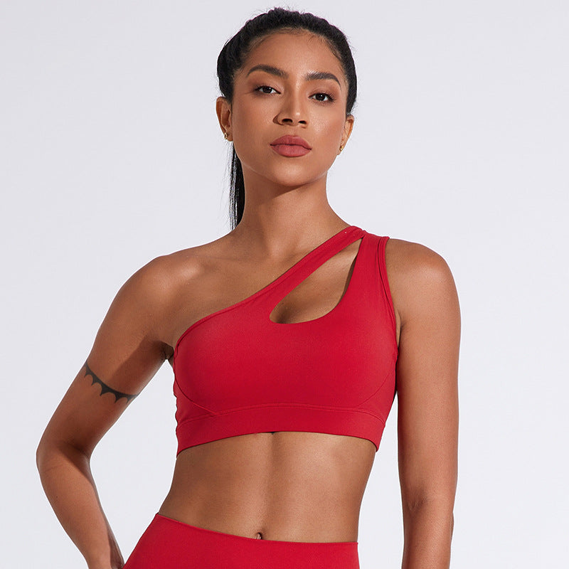 Hollow Out Shoulder Belt Underwear Sports Women's Yoga.