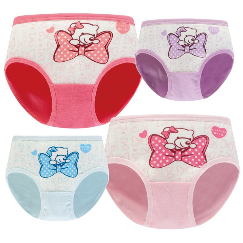 Girls' Underwear Cotton Children's Underwear Baby Briefs Children's Student Shorts.