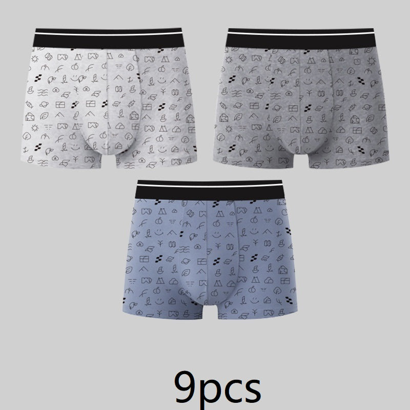 Men's Purified Cotton Underwear Square Meters Four Corners Sterile Disposable.