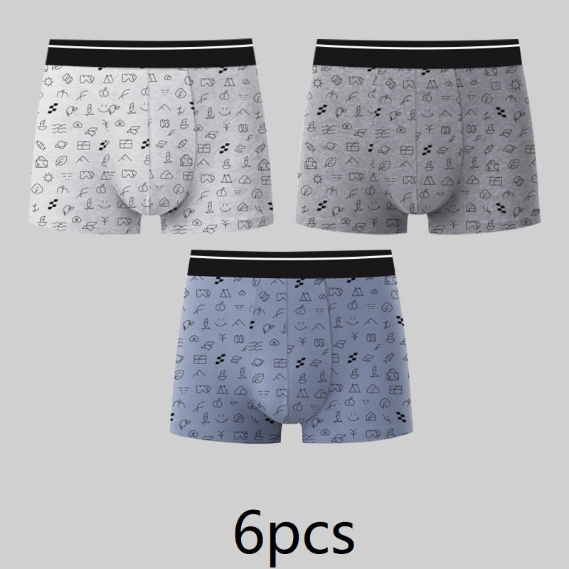 Men's Purified Cotton Underwear Square Meters Four Corners Sterile Disposable.
