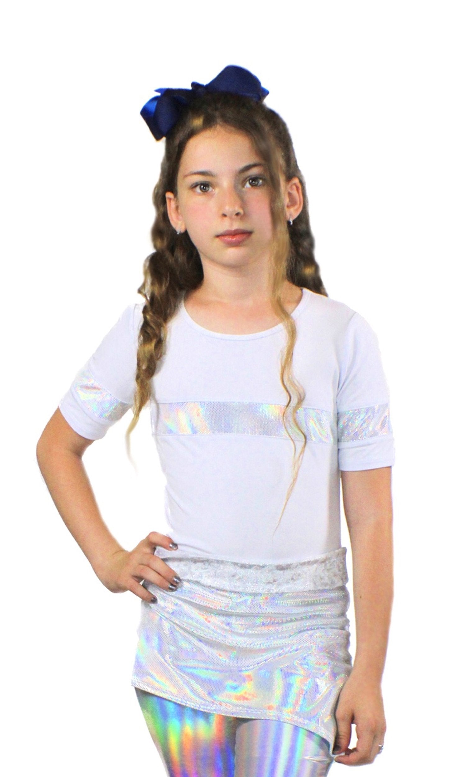 Stella, bamboo jersey and holographic sequin Top - Styles for everyone