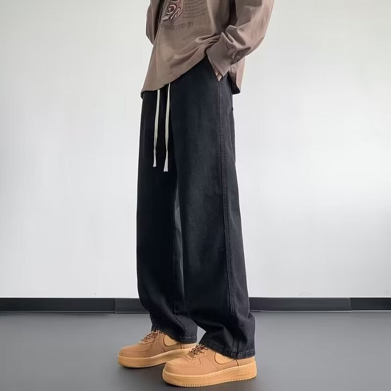Men's Straight Loose American Design Jeans.