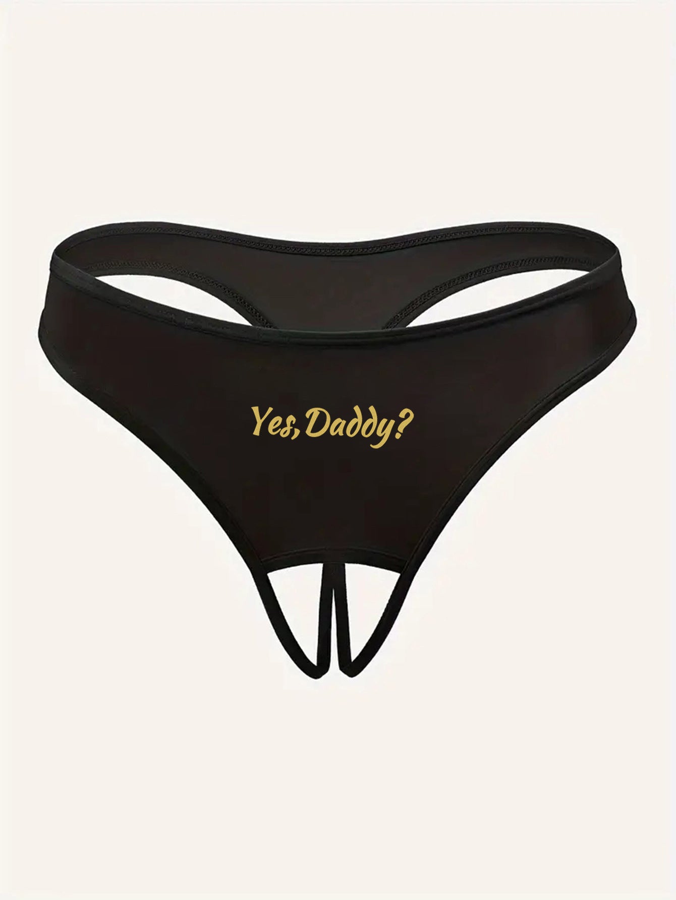 Women's Letter Printed Hollow Underwear.