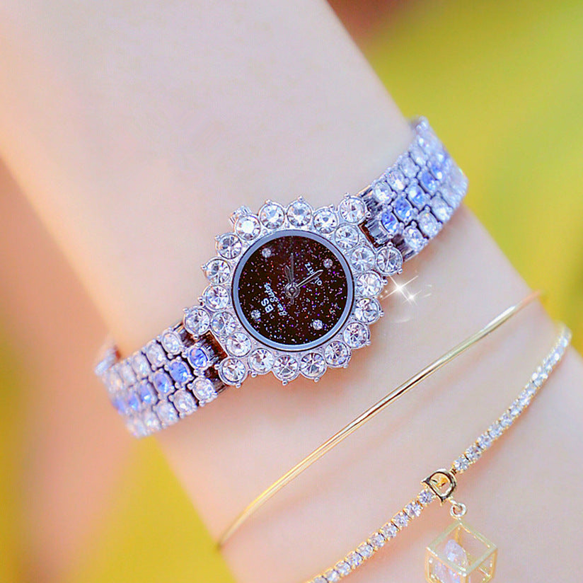Women's Multicolor Stainless Steel Fashion Quartz Watch - Elegant Analog Wristwatch with Bracelet Set - Luxury Ladies Dress Watch.