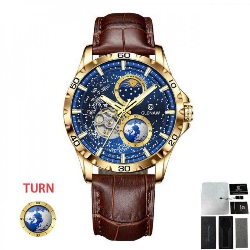 Men's Simple Stainless Steel Quartz Watch.