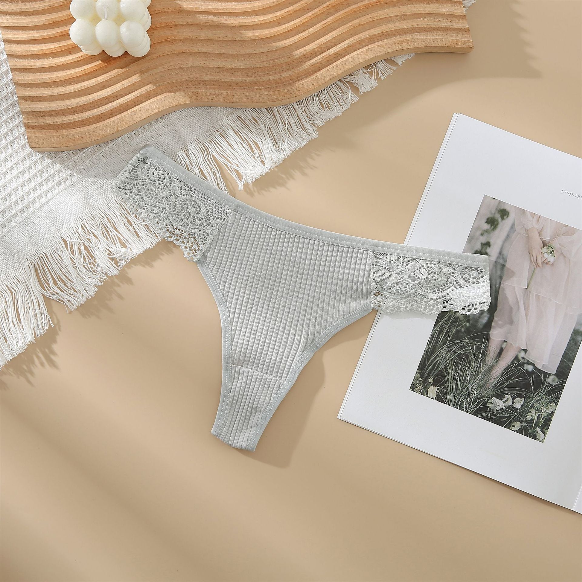 Underwear Low Waist Full Cotton Women's Lace.
