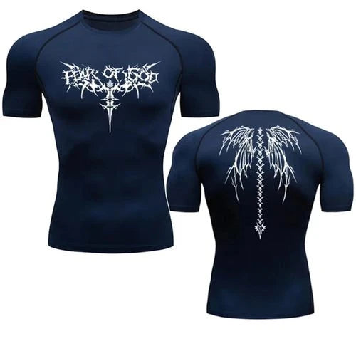 2024 Summer Men Sun-protective Clothing Anime T-shirt Fitness - Styles for everyone