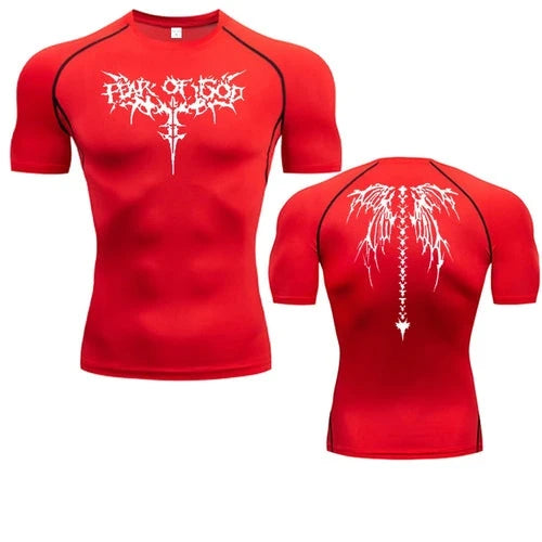 2024 Summer Men Sun-protective Clothing Anime T-shirt Fitness - Styles for everyone