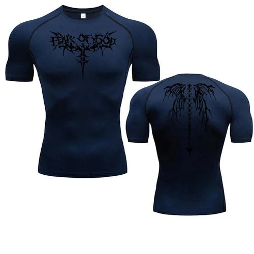 2024 Summer Men Sun-protective Clothing Anime T-shirt Fitness - Styles for everyone