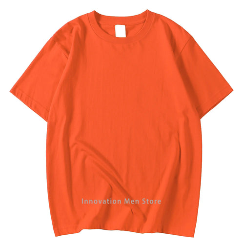14 Colors Candy Color 100% Cotton T-Shirts Men Women Oversized Short - Styles for everyone