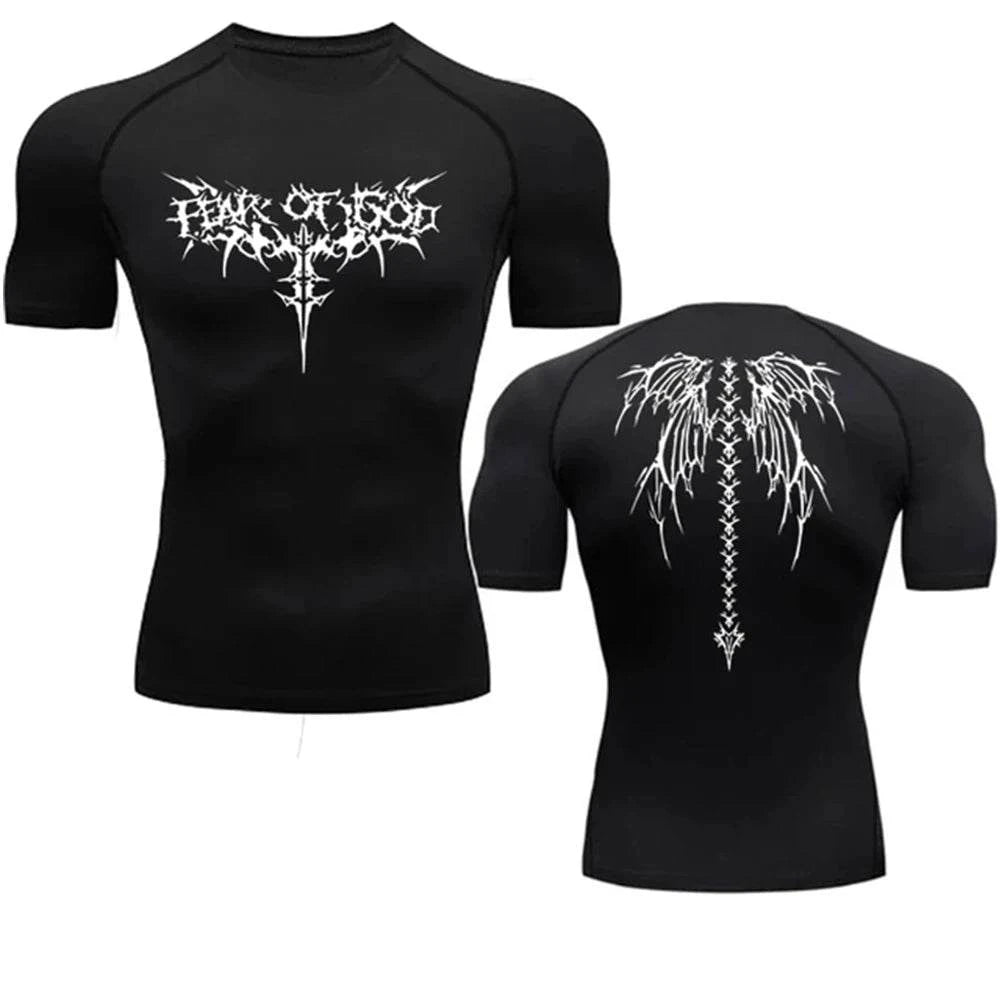 2024 Summer Men Sun-protective Clothing Anime T-shirt Fitness - Styles for everyone