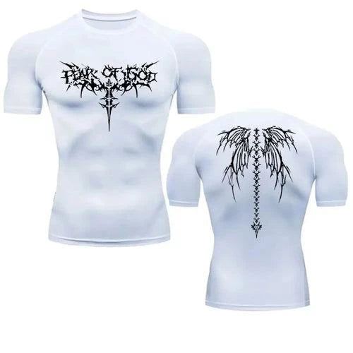 2024 Summer Men Sun-protective Clothing Anime T-shirt Fitness - Styles for everyone