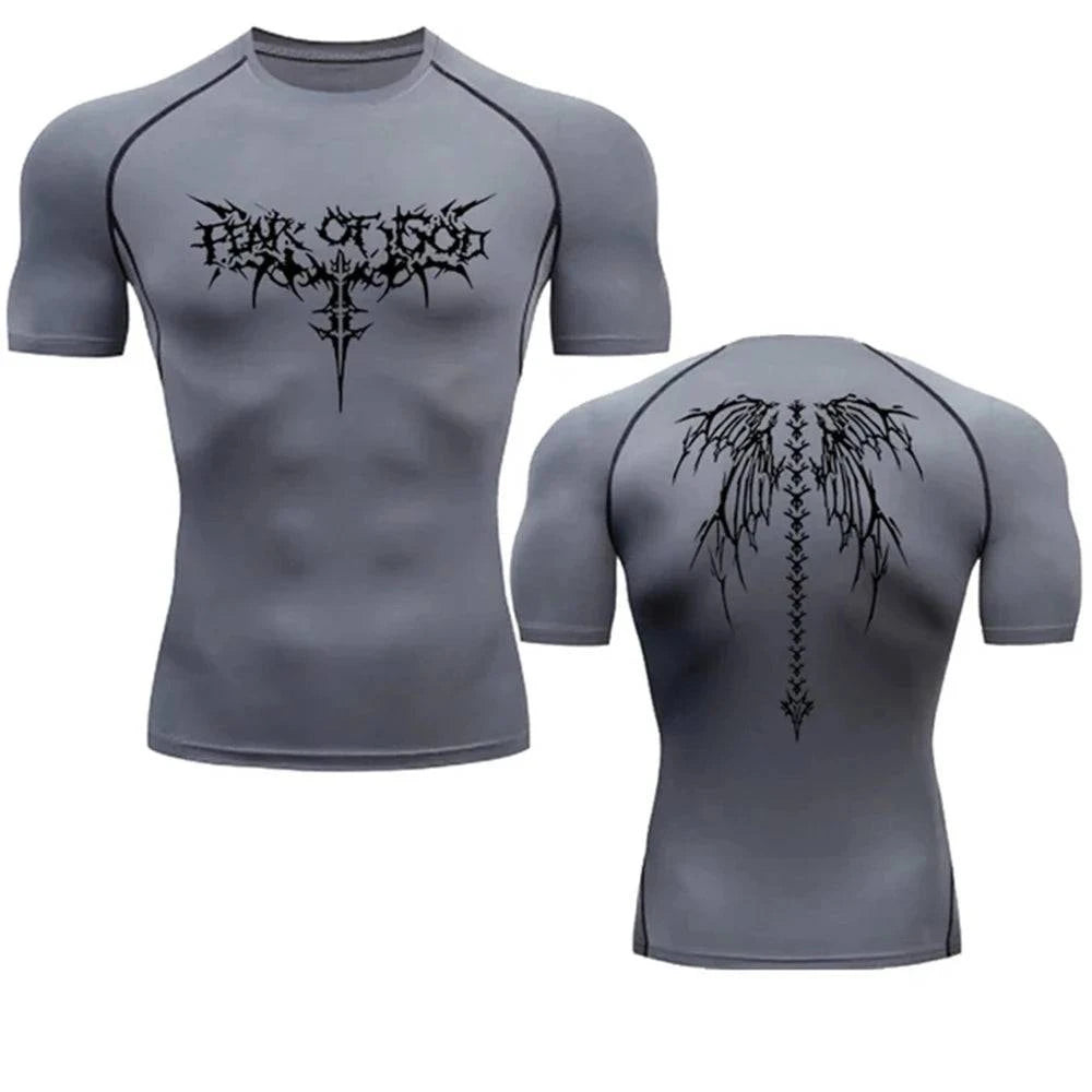 2024 Summer Men Sun-protective Clothing Anime T-shirt Fitness - Styles for everyone