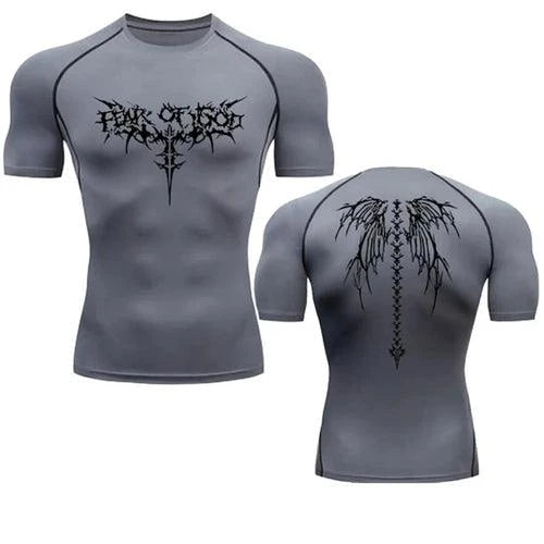 2024 Summer Men Sun-protective Clothing Anime T-shirt Fitness - Styles for everyone