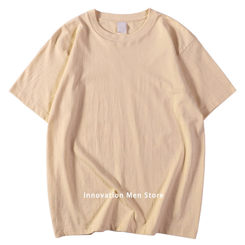 14 Colors Candy Color 100% Cotton T-Shirts Men Women Oversized Short - Styles for everyone