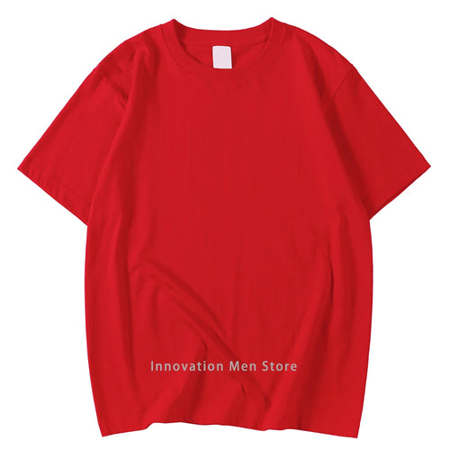 14 Colors Candy Color 100% Cotton T-Shirts Men Women Oversized Short - Styles for everyone