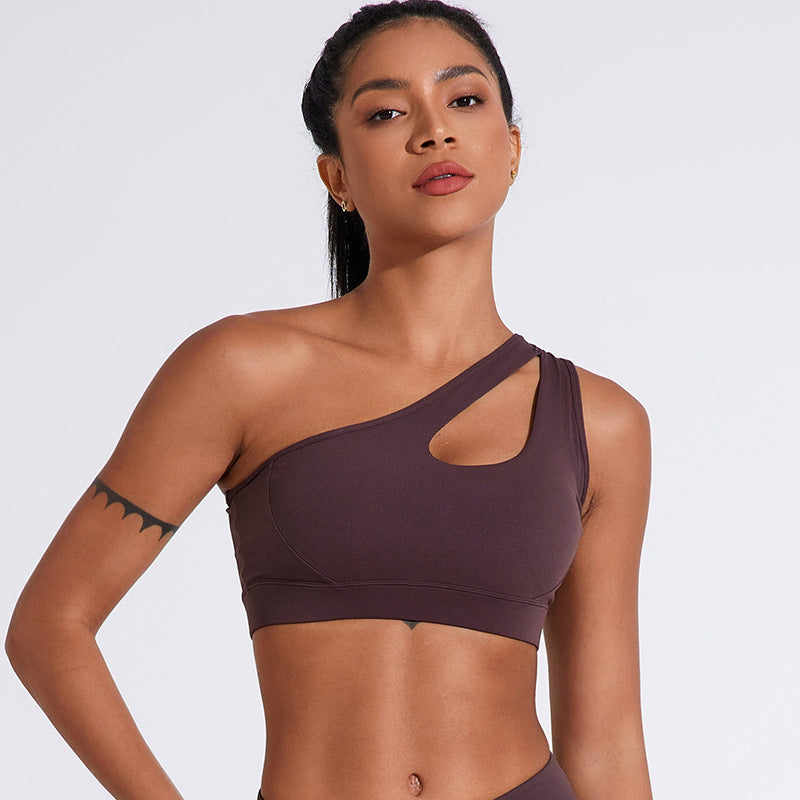 Hollow Out Shoulder Belt Underwear Sports Women's Yoga.
