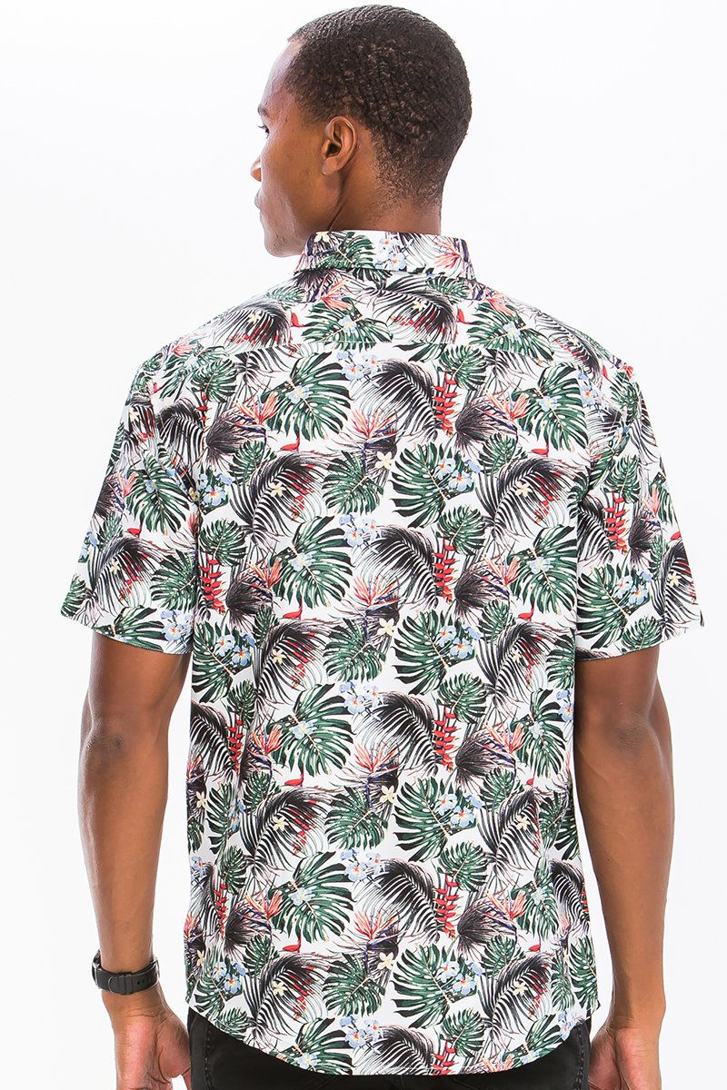 HAWAIIAN PRINT BUTTON DOWN SHIRT - Styles for everyone